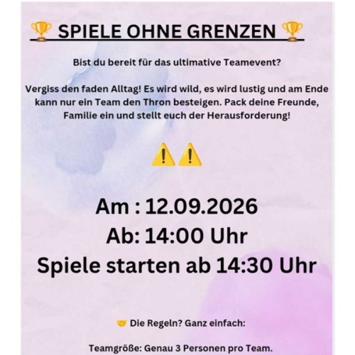 Spiel ohne Grenzen f&uuml;r Jung und Alt
